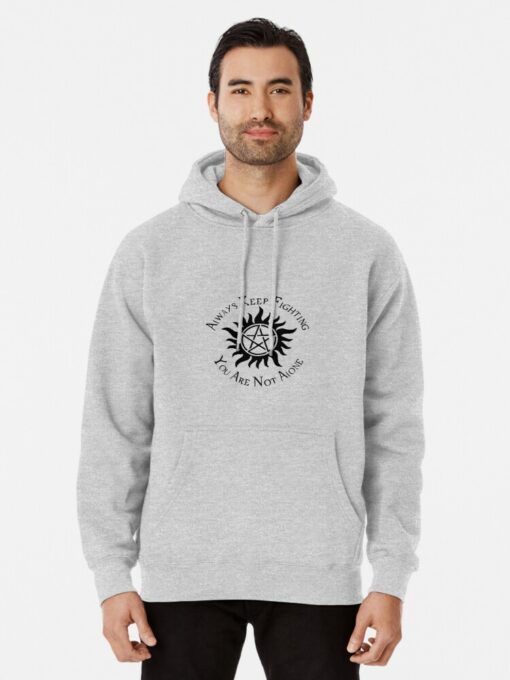 supernatural you are not alone hoodie