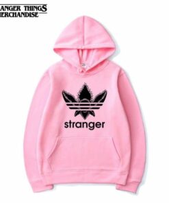 pink stranger things hoodie