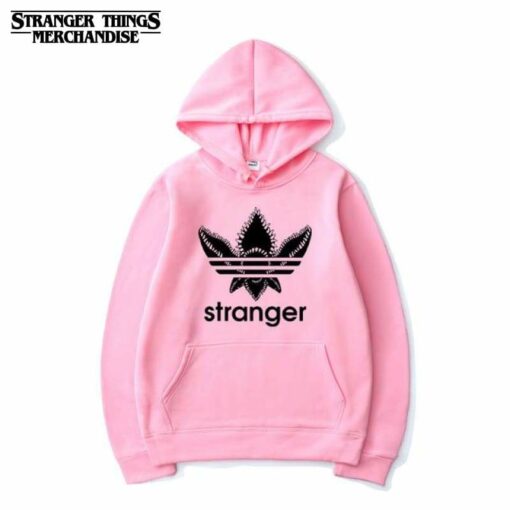 pink stranger things hoodie