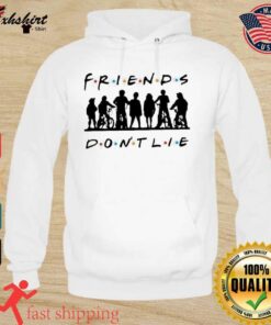 stranger things hoodie friends don t lie