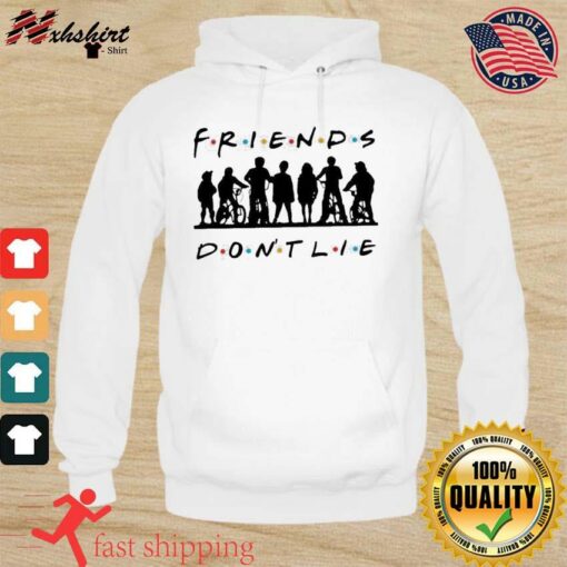 stranger things hoodie friends don t lie