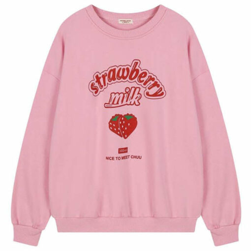 strawberry milk sweatshirt