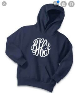 monogrammed hoodies