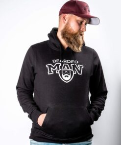 bearded man hoodie