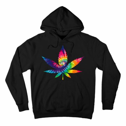 tie dye weed hoodie