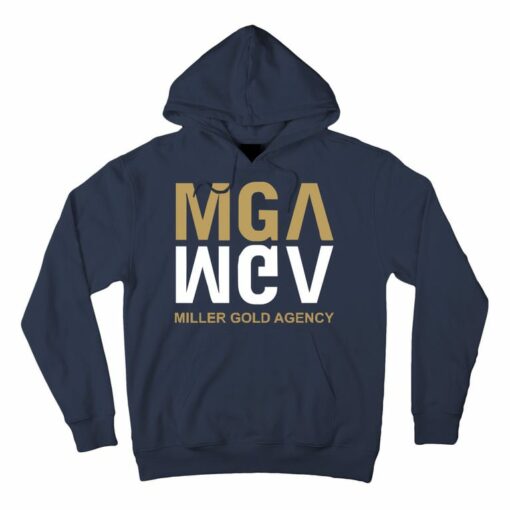 navy blue and gold hoodie