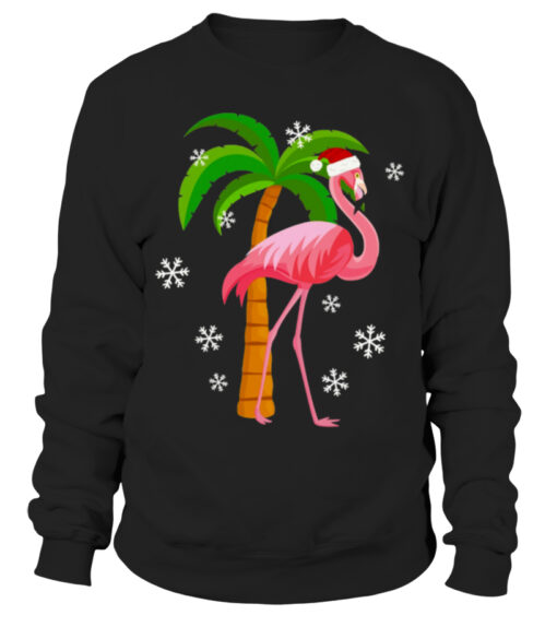 flamingo christmas sweatshirt