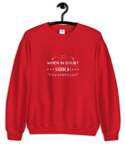 cross stitch sweatshirt