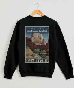 zion national park crewneck sweatshirt