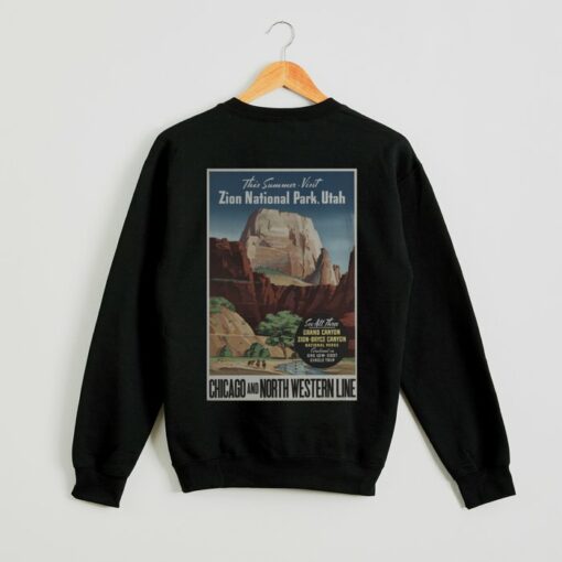 zion national park crewneck sweatshirt