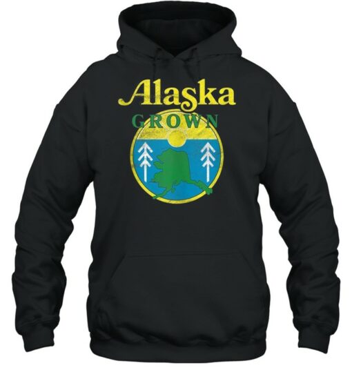 tie dye alaska grown hoodie