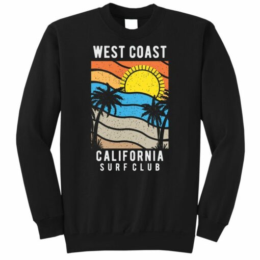 west coast surf club sweatshirt