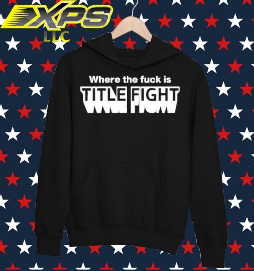 title fight hoodie