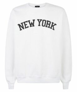 new york white sweatshirt