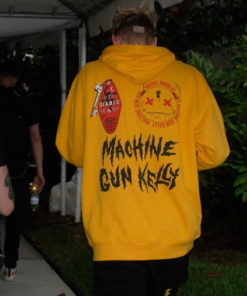 machine gun kelly yellow hoodie